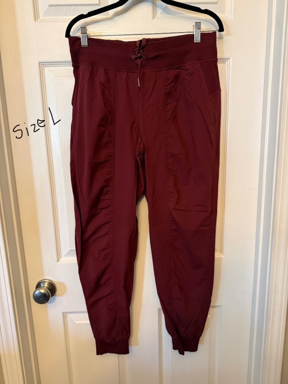 Lululemon Mid-Rise Dance Studio Joggers in Burgandy, Size 12